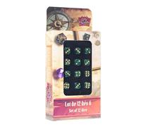 Epic Forge Set di 12 dadi D6-12 mm, colore: verde