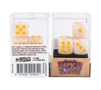 Epic forge Set di 5 dadi 6 facce - White Pearl