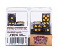 Epic Forge Set di 5 dadi a 6 lati - Black Pearl