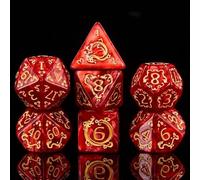 Epic Forge -Set di 7 dadi con scatola - Auspicious Clouds - Rosso