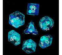 Epic Forge Set di 7 dadi in resina - Gamma Insert - in scatola - Medusa (Fosforescente)