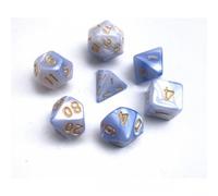 Epic Forge -Set di 7 dadi in scatola - Fusione blu chiaro e bianco