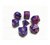 Epic Forge -Set di 7 dadi in scatola - Fusione blu e viola