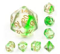 Epic Forge Set di 7 dadi multiformato con scatola - Green Ripples
