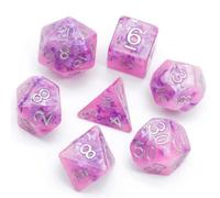 Epic Forge Set di 7 dadi rosa resina gamma Insert - in scatola - Farfalla