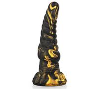 Dildo Epico FURIAS - Ispirato alle Creature della Mitologia Greca - Couleur: Oro, Taille: 17.6 cm x 5.2 cm