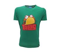 Epic Games T-Shirt Originale Fortnite Bambino Ragazzo Tacos Guaco Maglia Verde Maglietta (9/10 Anni)