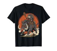 Epic Hedgehog Knight Riding Charging Board Design Maglietta