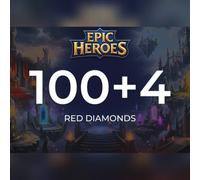 Epic Heroes - X Hero Red Diamond 100 + 4 Red Diamonds Direct Top-Up - GLOBAL