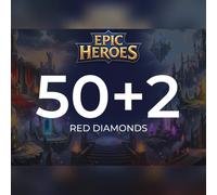 Epic Heroes - X Hero Red Diamond 50 + 2 Red Diamonds Direct Top-Up - GLOBAL