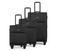 Epic Jupiter 4X 4 ruote Set di valigie 3 pezzi nero