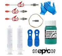 epic Kit di spurgo per freni a olio minerale SRAM | Adatto per freni DB8, Motive e Maven | Strumento di spurgo per freni a olio minerale, set di blocchi di spurgo a 4 pistoncini (kit di sfiato + olio