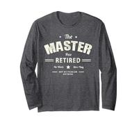 Epic MASTER HA RITIRATO Miglior lavoratore Papà Mamma Viaggio di pensione Maglia a Manica
