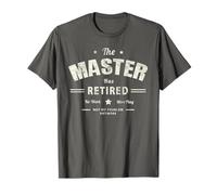 Epic MASTER HA RITIRATO Miglior lavoratore Papà Mamma Viaggio di pensione Maglietta