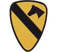 Epic Militaria Replica US 1st Cavalleria Patch, Giallo, Taglia unica