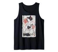 Epic Ninja Cat Equitazione Squalo Divertente Giapponese Ukiyo-e Art Canotta