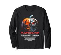 Epic Pumpkin Robot: Halloween, Thanksgiving, Harvest Graphic Maglia a Manica