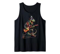 Epic Punk Dinosaur, Gothic Rockstar Dino Rock'N Roll Chitarra Canotta