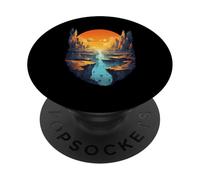 Epic Sunset Canyon Con Cieli Planetari PopSockets PopGrip Adesivo