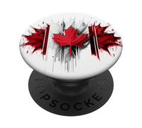Epica bandiera canadese del Canada - Grafica a colori di sfondo fresco PopSockets PopGrip Adesivo