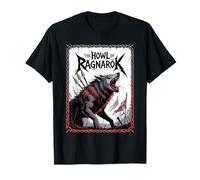 Epica Lupo norreno Fenrir L'ululato di Ragnarok Viking Spirit Maglietta