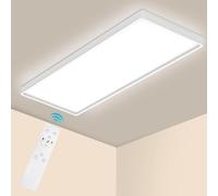 Epicflare Plafoniera LED Soffitto RGBW + 4000K Lampada da Soffitto con Telecomando 21W 58x20 cm Plafoniera Bagno IP44 Impermeabile per Soggiorno Camera da letto Cucina Bagno