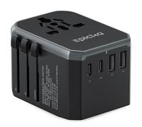 EPICKA Adattatore da viaggio universale da 17W, adattatore da viaggio internazionale con 2 USB A e 2 USB C per Germania, USA Regno Unito, Giappone, Thailandia, Australia TA-104e
