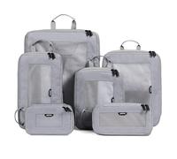 EPICKA TripCozy Compression Packing Cubes - Set da 4/6 cubi da imballaggio a compressione, resistenti borse organizer da viaggio con parte superiore in rete, accessori da viaggio espandibili per