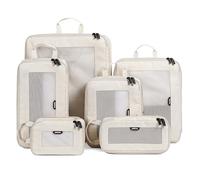 EPICKA TripCozy Cubi da Imballaggio a Compressione - Set da 4/6 Borse Organizer da Viaggio Durevoli con Parte Superiore in Maglia, Accessori da Viaggio Espandibili per Bagaglio a Mano, Valigia, Borsa