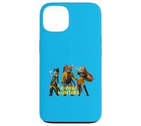 Epico Cat Warriors Parodia Retro Synthwave Estetica Custodia per iPhone 13