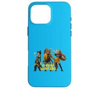 Epico Cat Warriors Parodia Retro Synthwave Estetica Custodia per iPhone 16 Pro Max