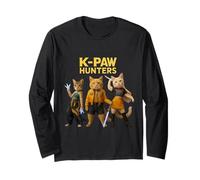 Epico Cat Warriors Parodia Retro Synthwave Estetica Maglia a Manica