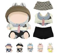 ePicsoa Abbigliamento per bambola La-bu-bu, 17 cm, carino mini vestito fai da te con accessori per abbigliamento per bambole, morbido set di vestiti per bambole, accessori di abbigliamento (senza