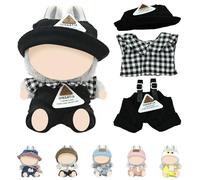 ePicsoa Abbigliamento per bambola La-bu-bu, 17 cm, carino mini vestito fai da te con accessori per abbigliamento per bambole, morbido set di vestiti per bambole, accessori di abbigliamento (senza