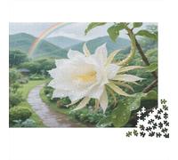 Epifillo Puzzle in cartone Epifillo bianco con arcobaleno e sentiero puzzle classico per adulti regalo puzzle rilassante 70x50cm/1000 pezzi