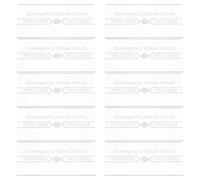 EPIGEIST 10 Pezzi 10 Pezzi Vetro di Ricambio Infrangibile Resistente al Calore per Stazione Manuale Allarme Antincendio, Copertura Visione Chiara per Uso Interno ed Esterno, Sostituzione