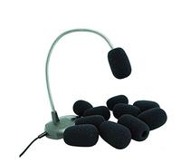 EPIGEIST 10 pezzi Coprimicrofono Antivento Nera per Microfoni Lavalier da Compatibile con Microfoni Wireless per Giocatori per e Headset Telefonici