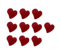 EPIGEIST 10 pezzi Mini Pinze Capelli Forma di Cuore Rosse Mollettine Piccole Resistenti per Donne e Ragazze Accessori di Styling Capelli per Tenere Fermamente