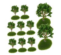 EPIGEIST 10 Pezzi Miniature Plant Trees in Durable Plastic Small Artificial Mini Trees For Diy Diorama Architectural Models Fairy Gardens And Train Scenery Decoration