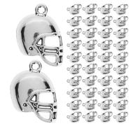 EPIGEIST 100pezzi Ciondolo Casco da Football Sportivo Ciondolo per Braccialetti e Collane Ciondoli in Lega per Creazione di Gioielli Fai da Te Ciondoli Girocollo per Accessori di Moda