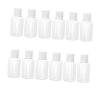 EPIGEIST 12 pezzi Bottiglie Vuote per Viaggio Contenitori in Plastica Trasparente Resistenti Perdite per Liquidi Shampoo Lozioni Cosmetici Colore Casuale Colore Casuale