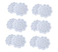 EPIGEIST 12 Pezzi Palette per Pigmenti in Plastica Vassoi per Miscelazione Acquerelli e Colori Acrilici Leggere e Facili da Pulire per Pittura Olio e Acquerello Professionale e Personale
