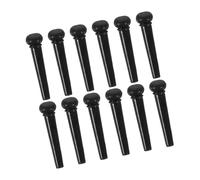 EPIGEIST 12 pezzi Perni Ponte Chitarra Acustica Neri Piroli Fissi Alta Durezza per Sostituzione e Trasmissione Vibrazioni Leggeri e Resistenti per Chitarre Acustiche ed Elettriche