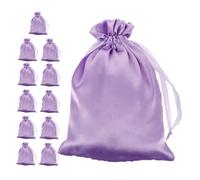 EPIGEIST 12 Pezzi Sacchetti in Raso per Parrucche Sacchetti con Coulisse per Protezione Polvere e Umidità Borsa Portatile per Viaggio Casa e Salone