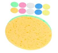 EPIGEIST 12 pezzi Spugne Ovalate per Pulizia e Struccante Spugnetta Esfoliante Portatile in Cellulosa Assorbente e per Rimuovere e Impurità