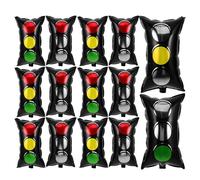 EPIGEIST 16 pezzi Palloncini Semaforo in Foil per Festa Tema Auto Decorazioni Compleanno con Palloncini Rosso Facili da Gonfiare e Riutilizzabili per Allestimenti Festa Trasporti