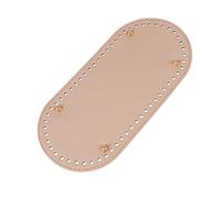 EPIGEIST 1pezzi Oval Pu Leather Bag Bottom for Crochet Bags Handmade Accessory with Holes And Nails