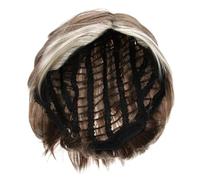 EPIGEIST 1pezzi Parrucca Sintetica Corta da Uomo Realistica Copertura di Capelli Finta Rete Traspirante per Cosplay Feste Teatro Carnevale e Uso Quotidiano Colore Casuale