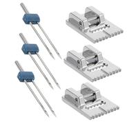 EPIGEIST 1set Aghi Doppio per Macchine da Cucire per Cuciture Multiple e Decorazioni Compatibile con Macchine Singer e Altre Strumento Versatile per Uso Domestico e Professionale