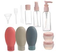EPIGEIST 1set Bottiglie Per Makeup Da Viaggio Ricaricabili Di Contenitori Portatili Per Lozione Shampoo e Cosmetici Design Elegante e Compatto e Antileakage
